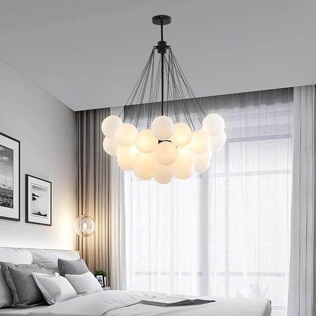 Pendant Light with frosted glass balls - ZenQ Designs