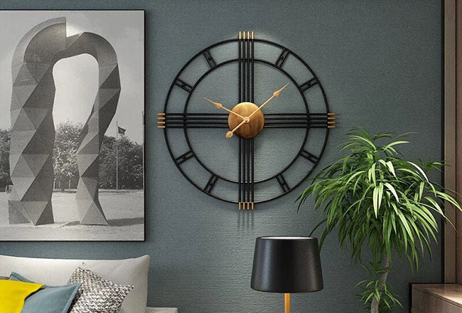 Wrought iron wall clock - ZenQ Designs