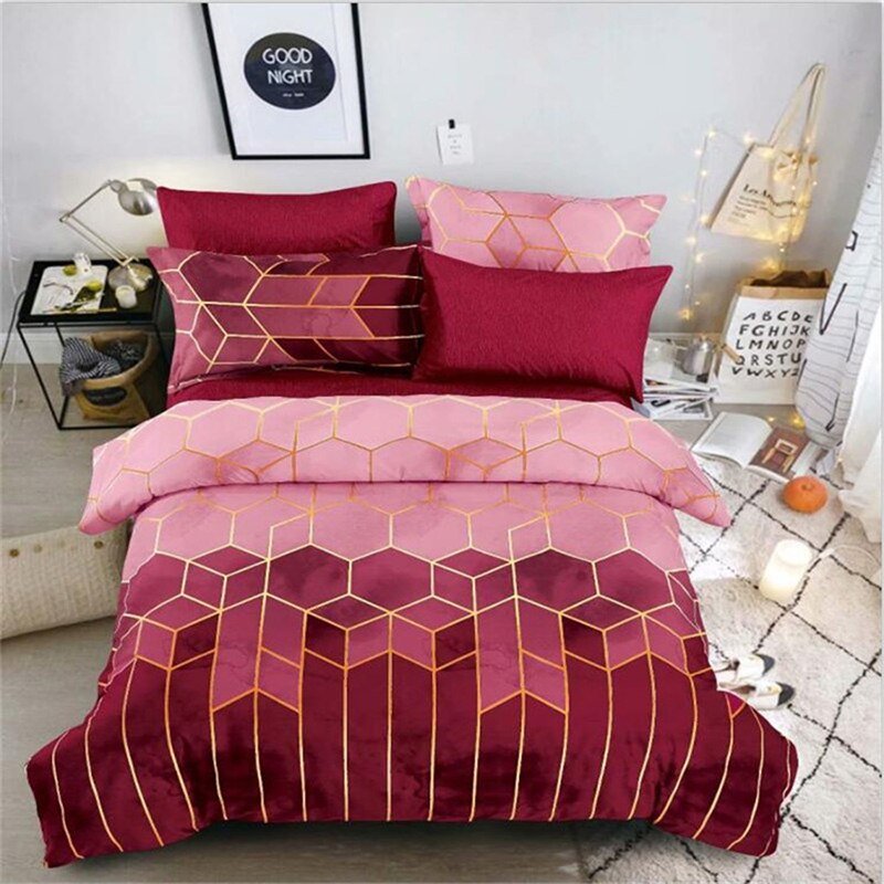 duvet cover set geometric