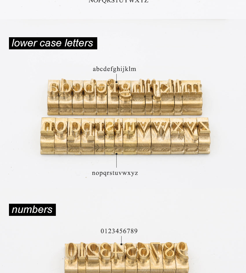 Molde de letras de cobre ZONESUN 