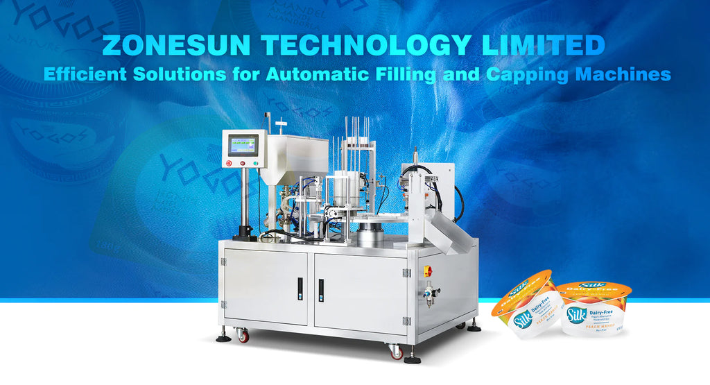 ZONESUN ZS-AFS02 PLASTIC CUP PISTON PUMP LIQUID FILLING SEALING MACHINE