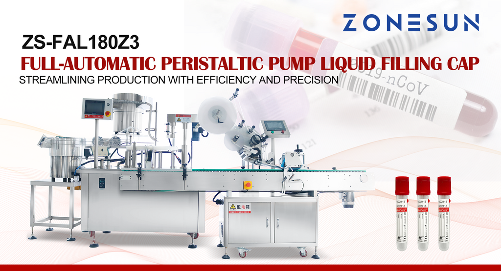 ZONESUN ZS-FAL180Z3 Full-automatic Peristaltic Pump Liquid Filling Cap: Streamlining Production with Efficiency and Precision