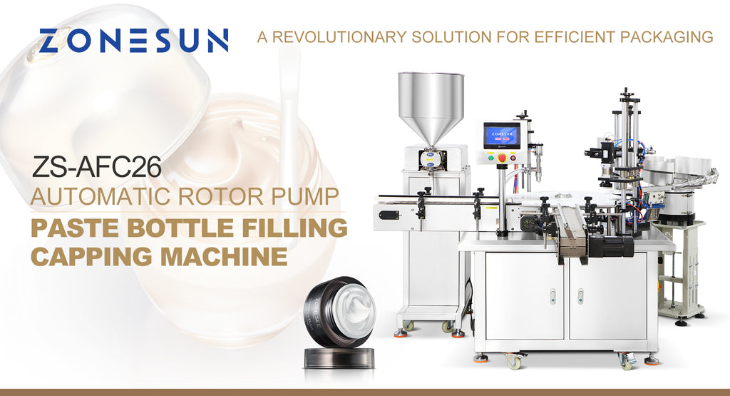 ZONESUN ZS-AFC26 Automatic Rotor Pump Paste Bottle Filling Capping Machine: A Revolutionary Solution for Efficient Packaging