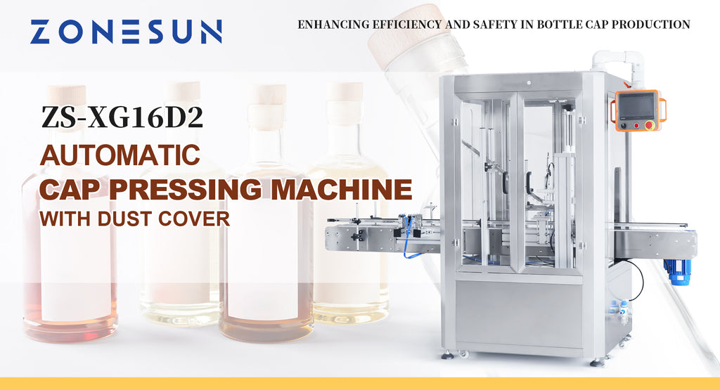 ZONESUN ZS-XG16D2 Automatic Cap Pressing Machine With Dust Cover: Enhancing Efficiency and Safety in Bottle Cap Production