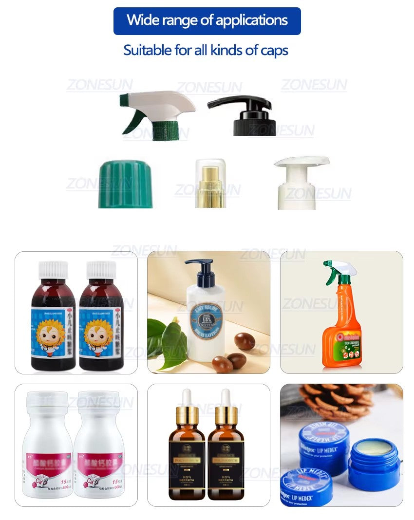 ZONESUN ZS-XG16 Pneumatic Automatic Pump Bottle Capping Machine
