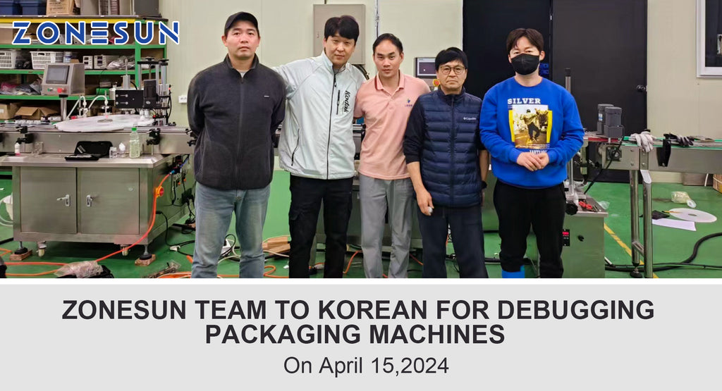 ZONESUN Team To Korean For Debugging Packaging Machines on April 15,2024