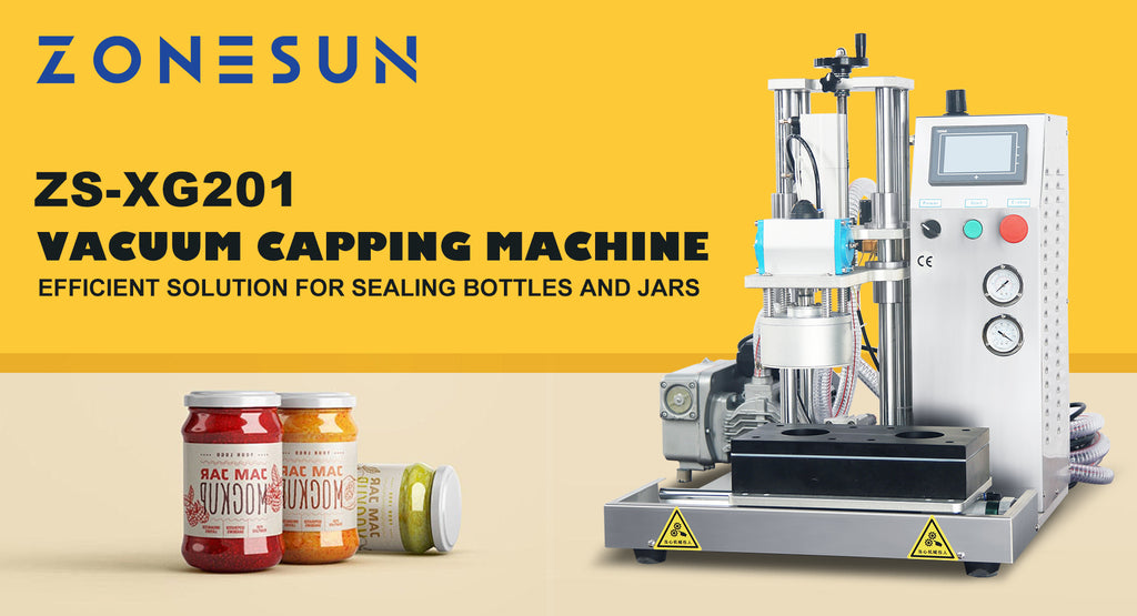 ZONESUN ZS-XG201 Vacuum Capping Machine: Efficient Solution for Sealing Bottles and Jars