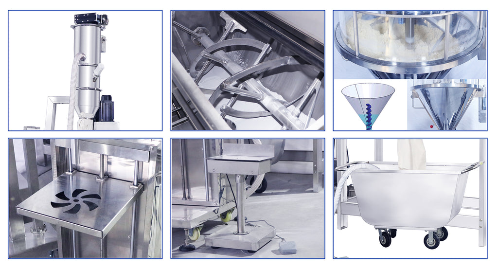 ZONESUN ZS-MB500FP Semi Automatic Auger Powder Mixing Feeding Weighing Filling Machine: An Efficient Solution for Packaging Powder Mixtures