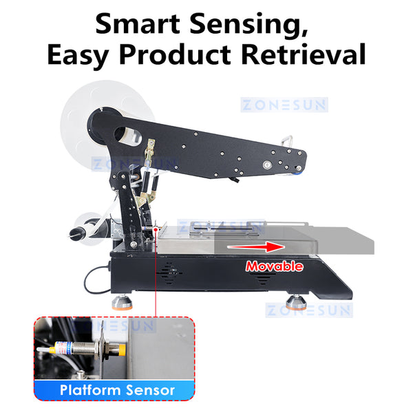 ZONESUN ZS-TB4 Manual Flat Surface Labeling Machine