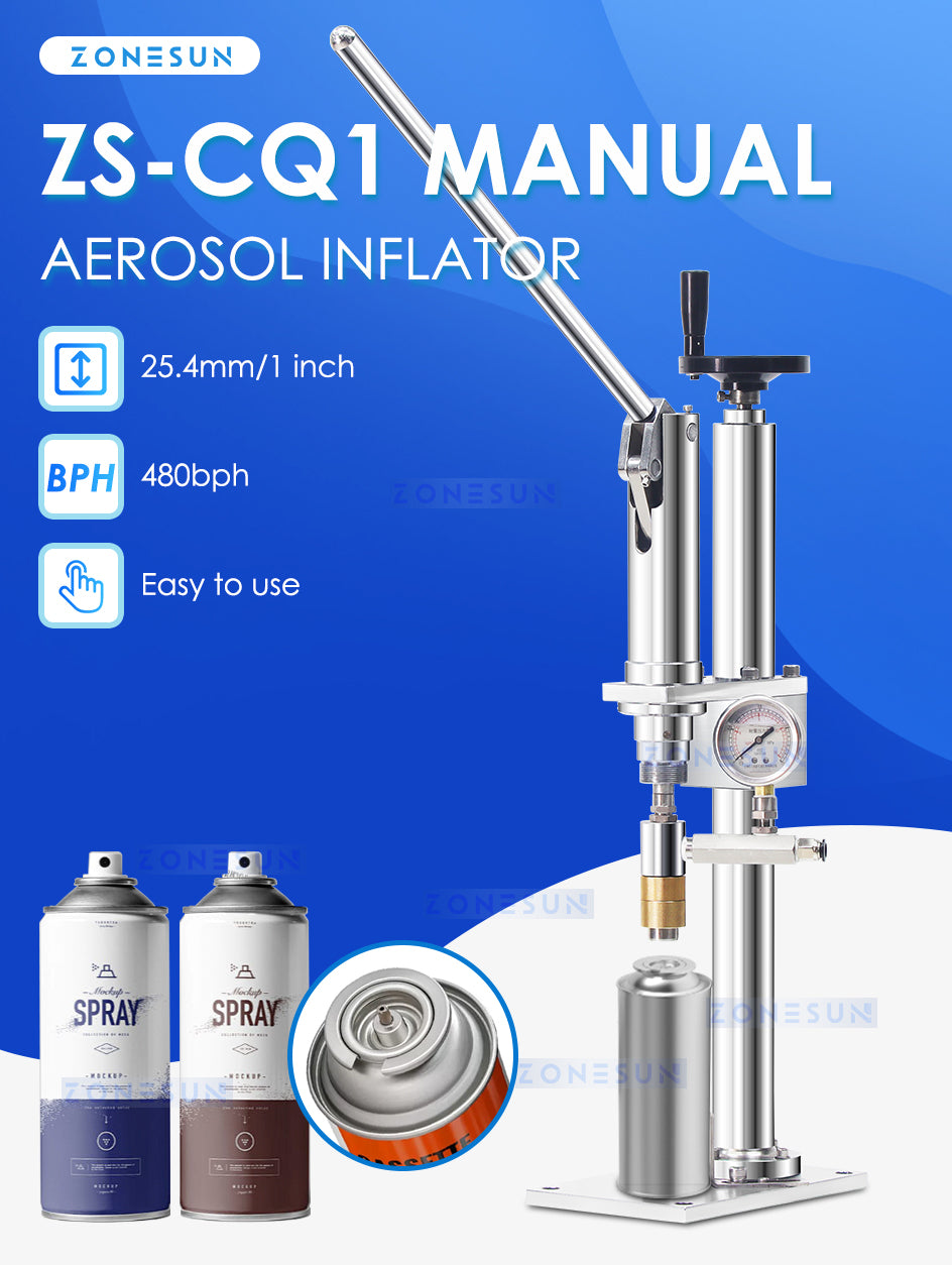 ZONESUN ZS-CQ1 Aerosol Can Gas Filling Machine