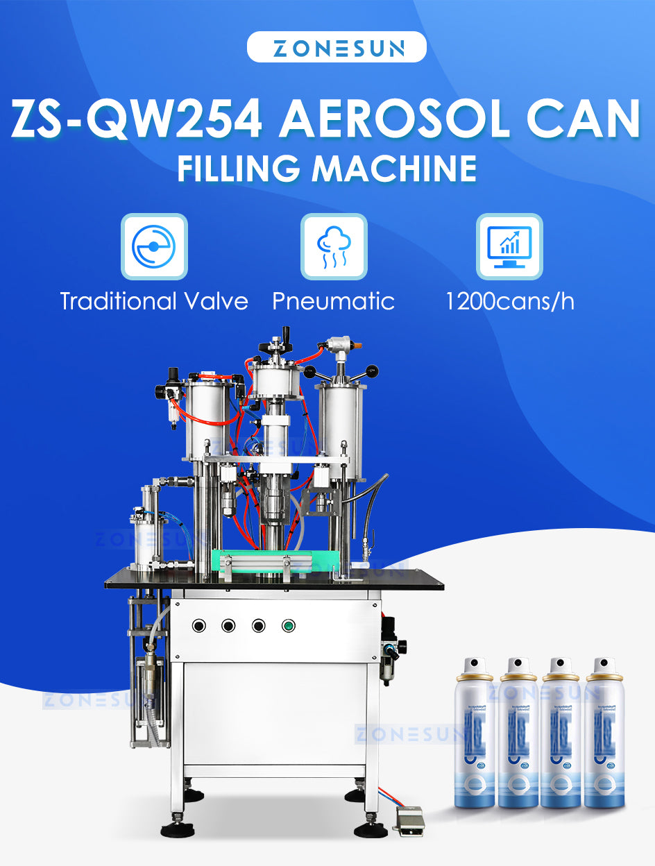 aerosol filling sealing machine