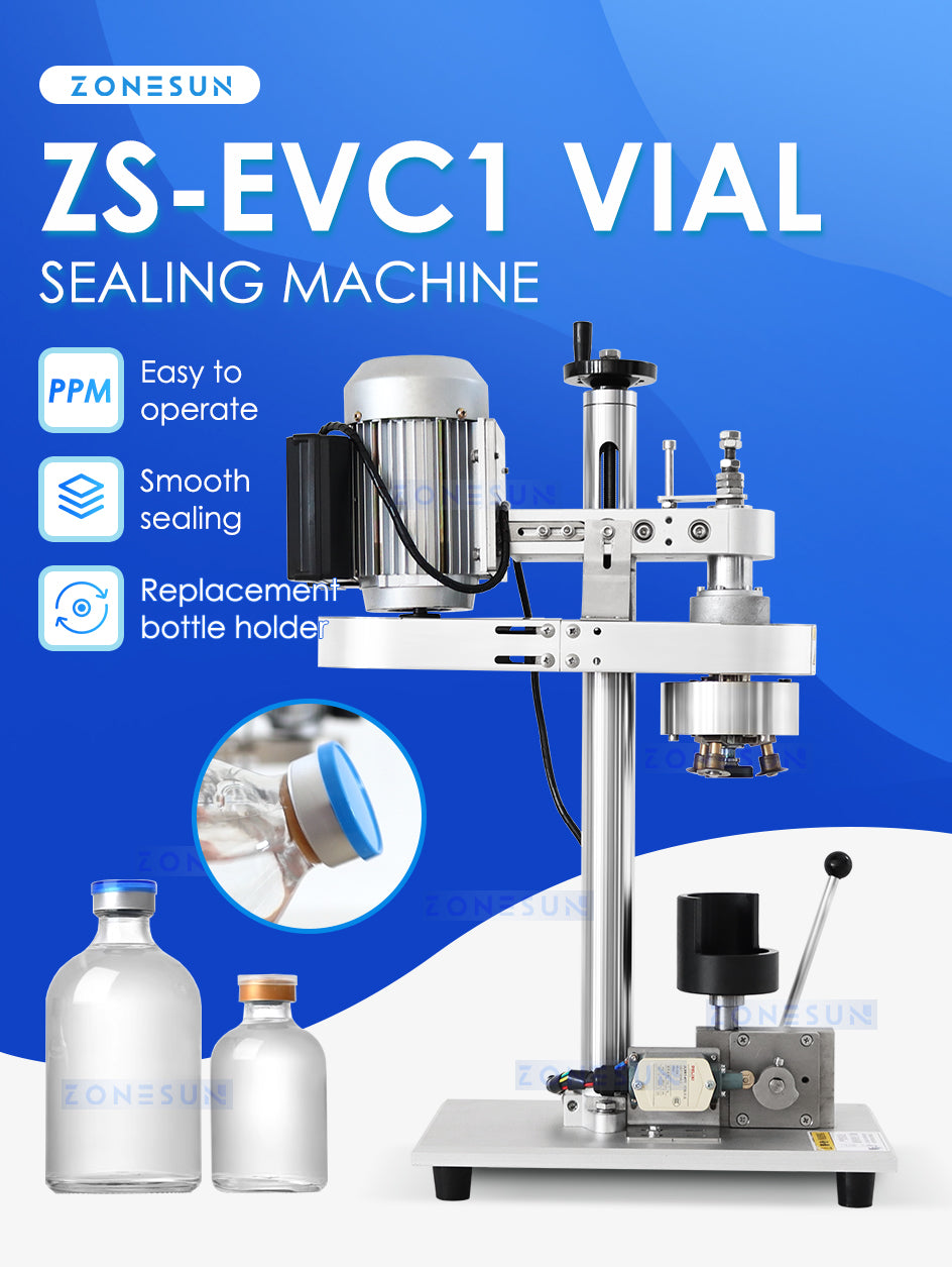 ZONESUN ZS-EVC1 Electric Vial Sealing Machine Cap Crimper