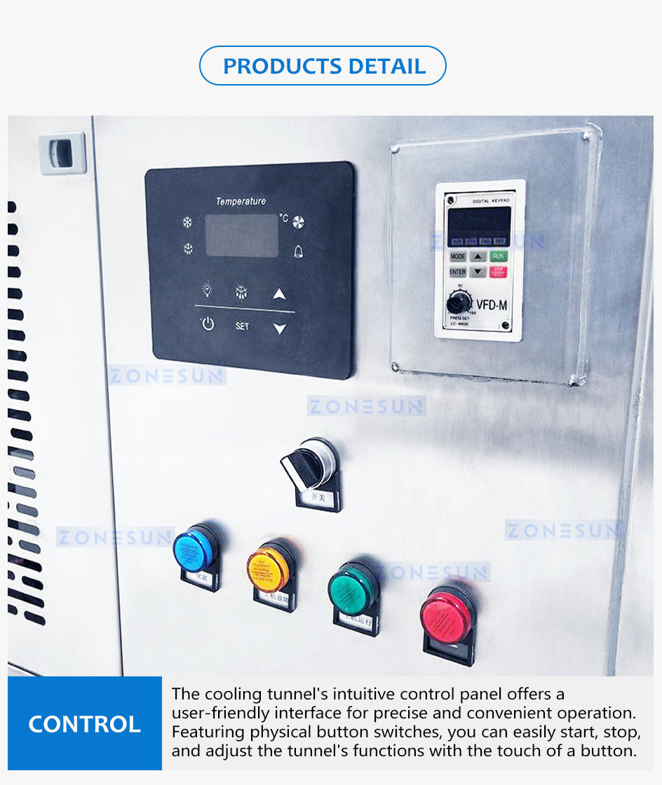 ZONESUN Industrial cooling tunnel