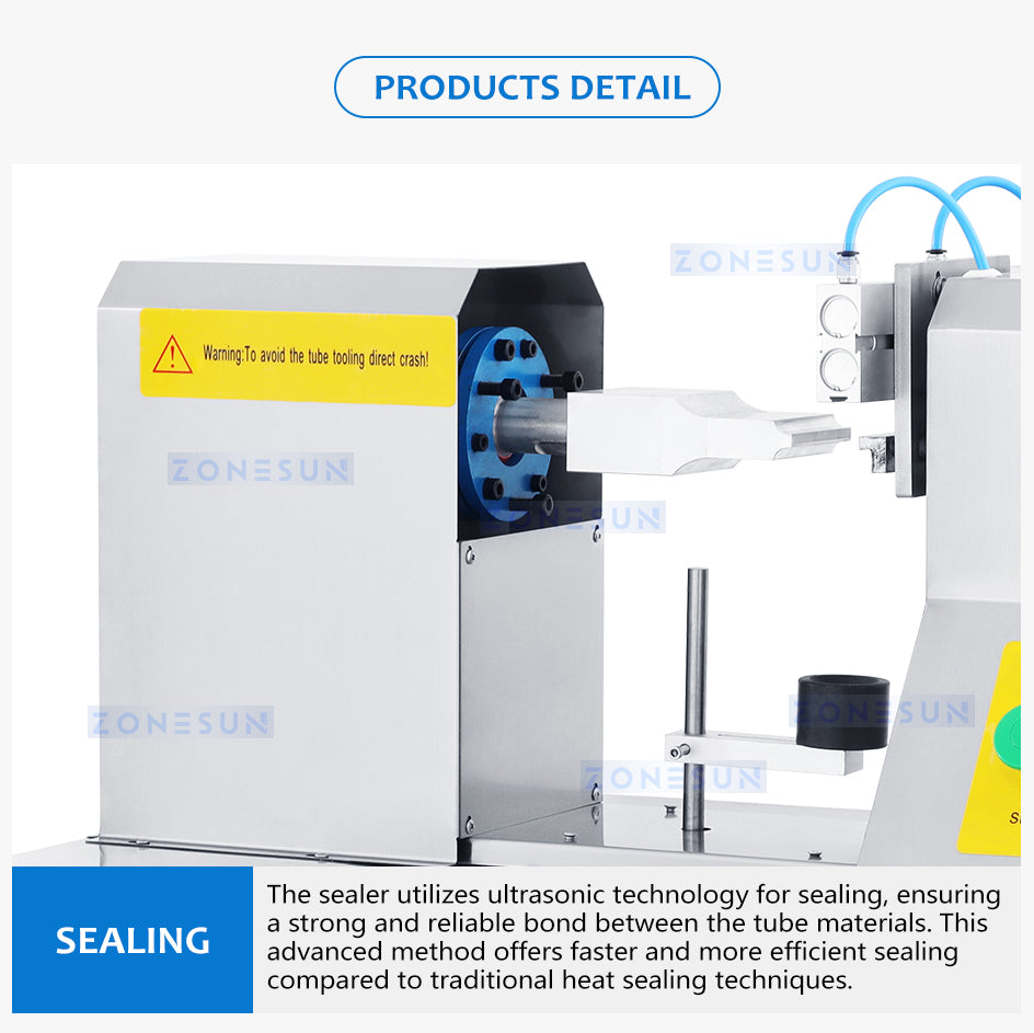 ZONESUN ZS-QDFW125S Ultrasonic Plastic Tube Sealing Machine