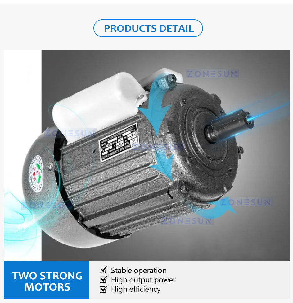 ZONESUN ZS-FK260 Double Heads Electric Aluminum Can Sealing Machine