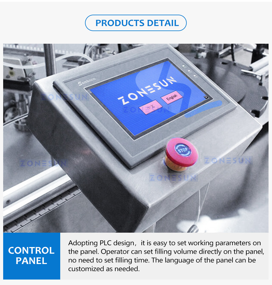 ZONESUN ZS-PB450 Automatic Custom Penicillin Bottle Liquid Filling Capping Machine