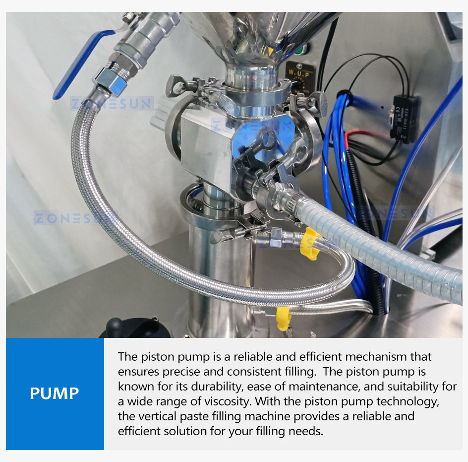 ZONESUN Paste Filling Machine Consistent Heating and Mixing Filling System ZS-WCHJ1C