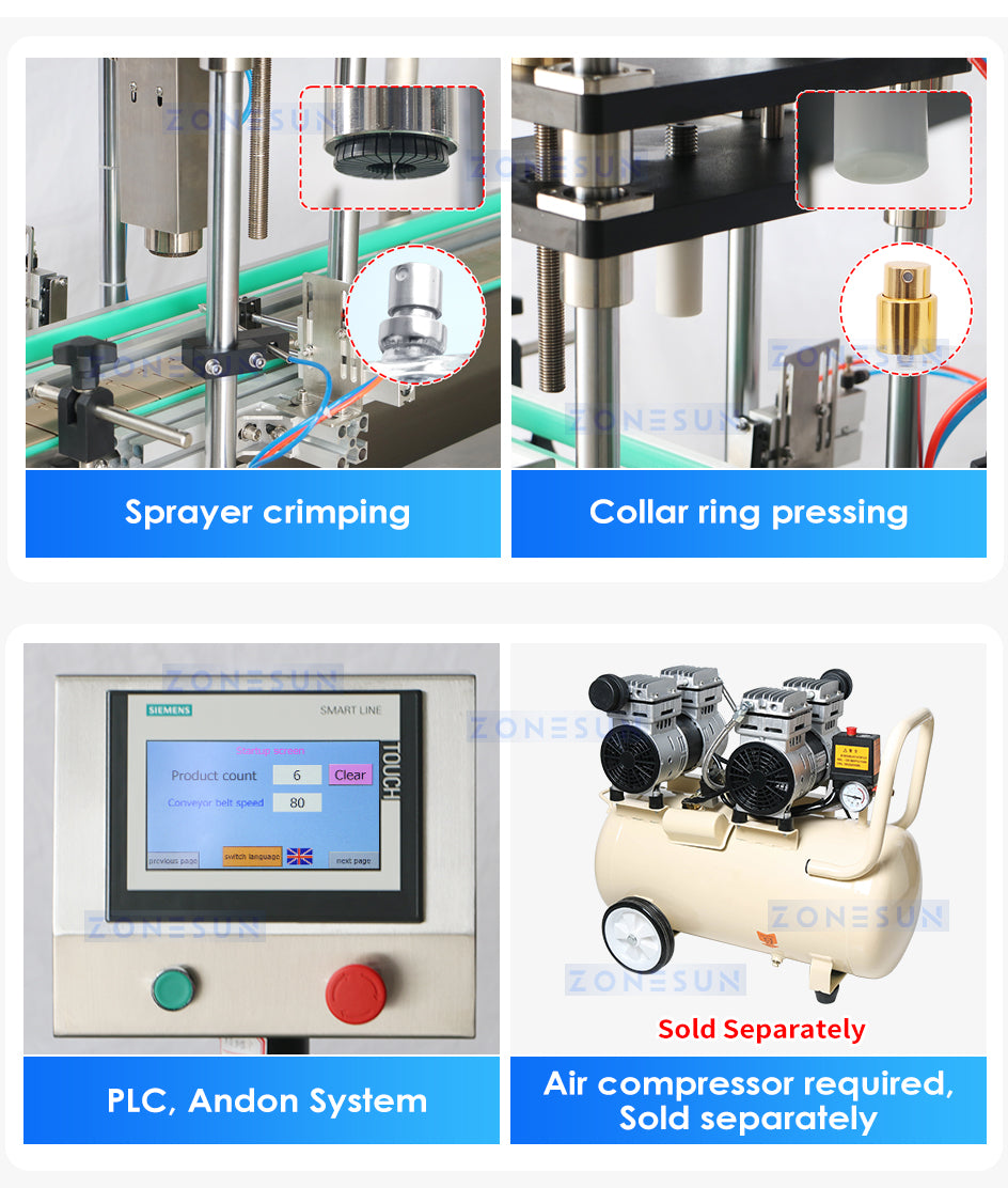 ZONESUN ZS-FAL180XW Automatic Perfume Filling Line