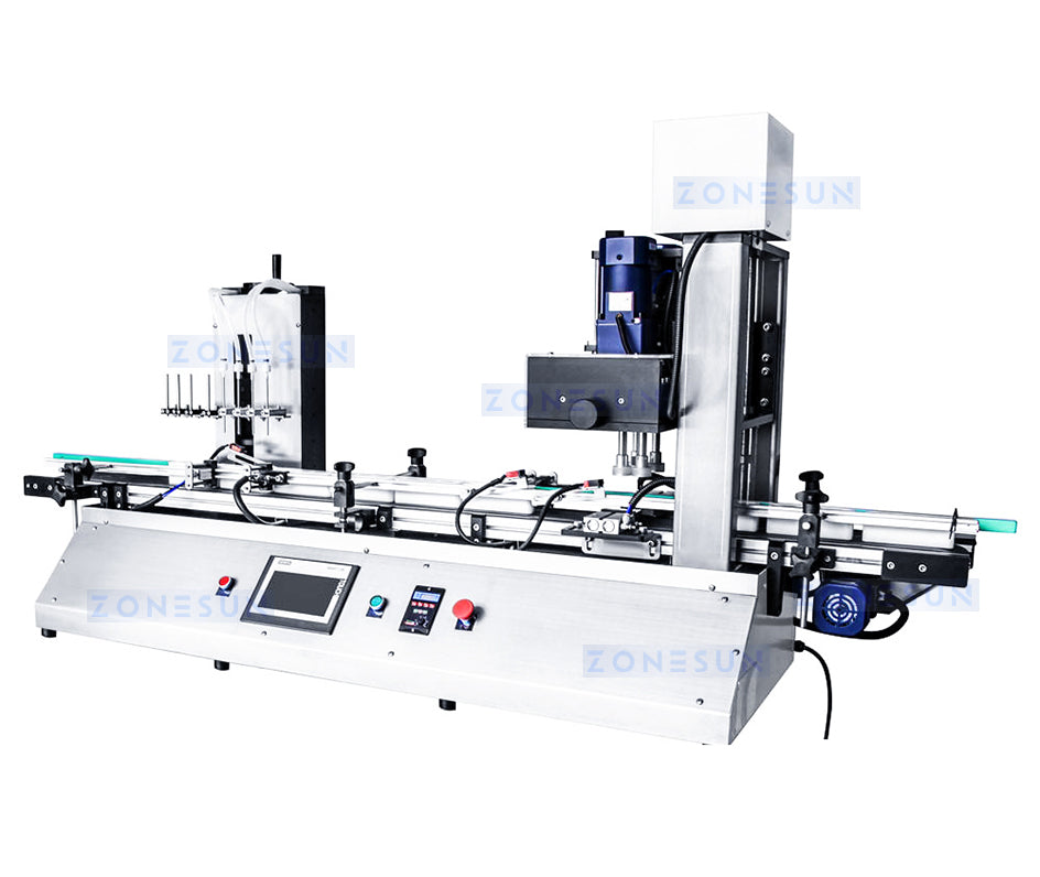 ZONESUN Monoblock Filling and Capping Machine Bottle Filler and Capper ZS-DTFC4