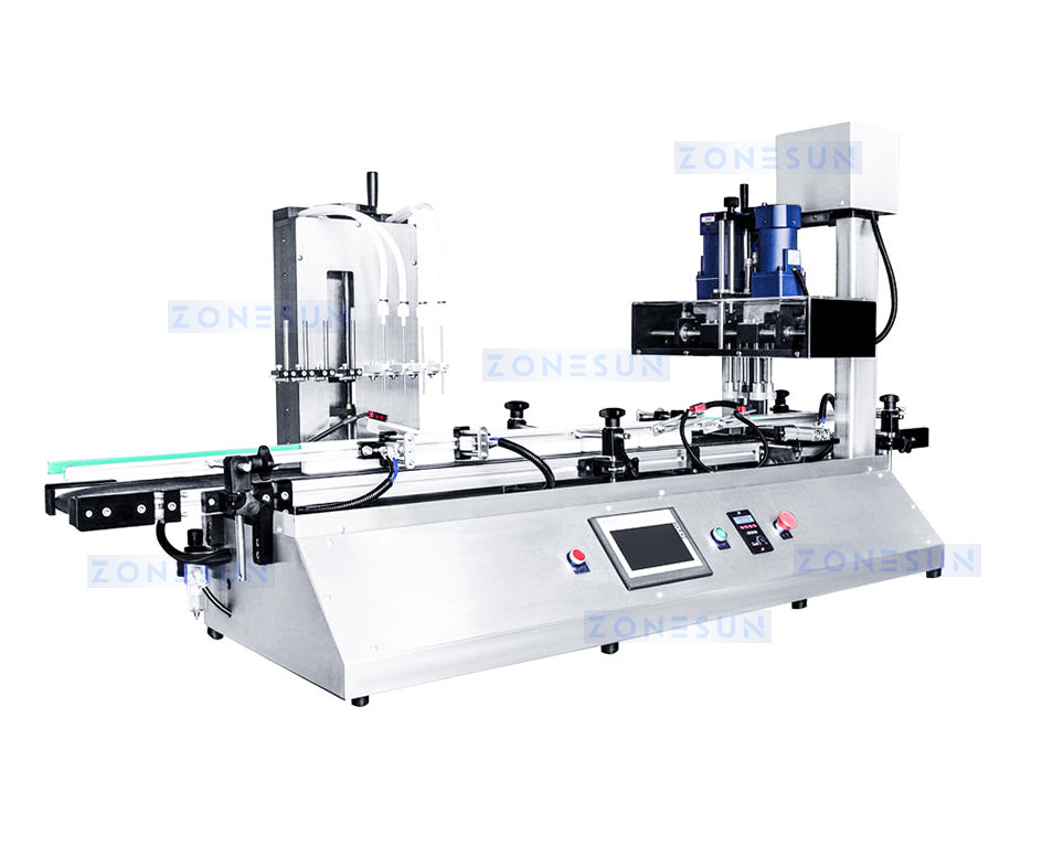 ZONESUN Monoblock Filling and Capping Machine Bottle Filler and Capper ZS-DTFC4