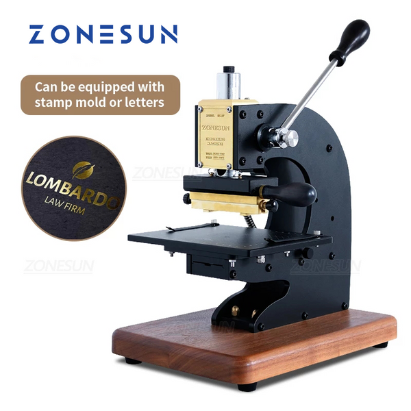 ZONESUN ZS-190 Custom Brass Hot Foil Stamping Machine