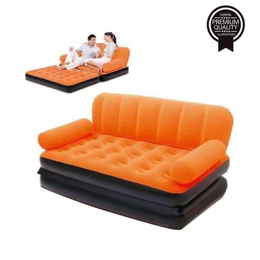 870 5 In 1 Foldable Inflatable Multi Function Double Air Bed Sofa Cha Shoppinglake Com