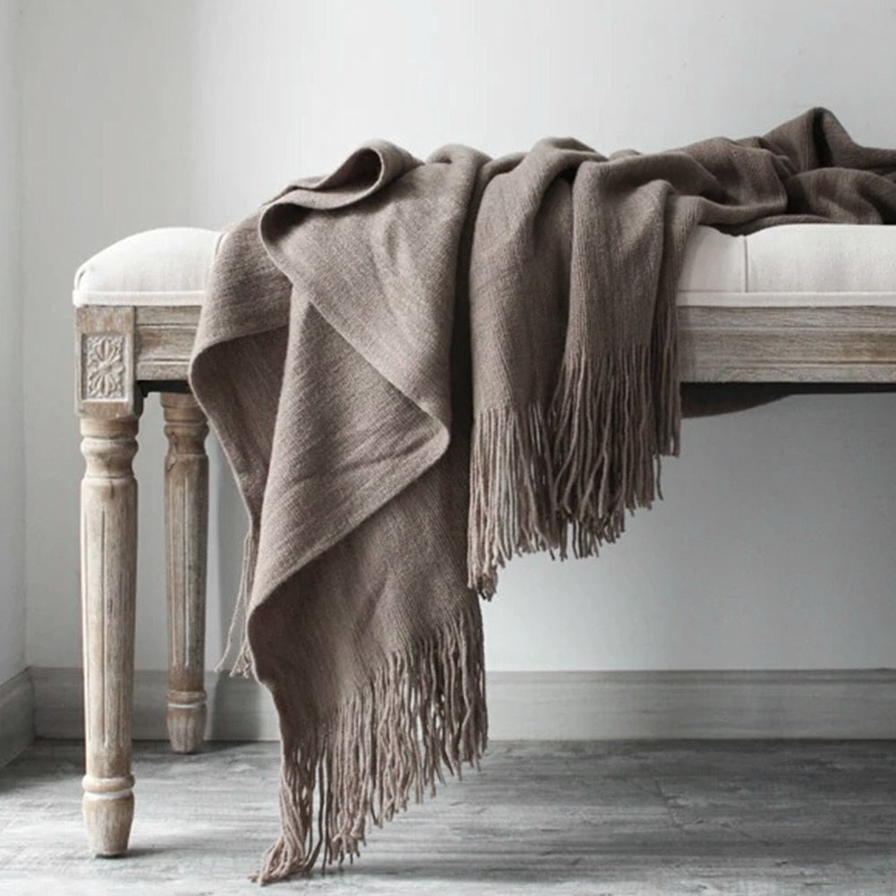 Cashmere Throw Blanket Manoir Et Maison