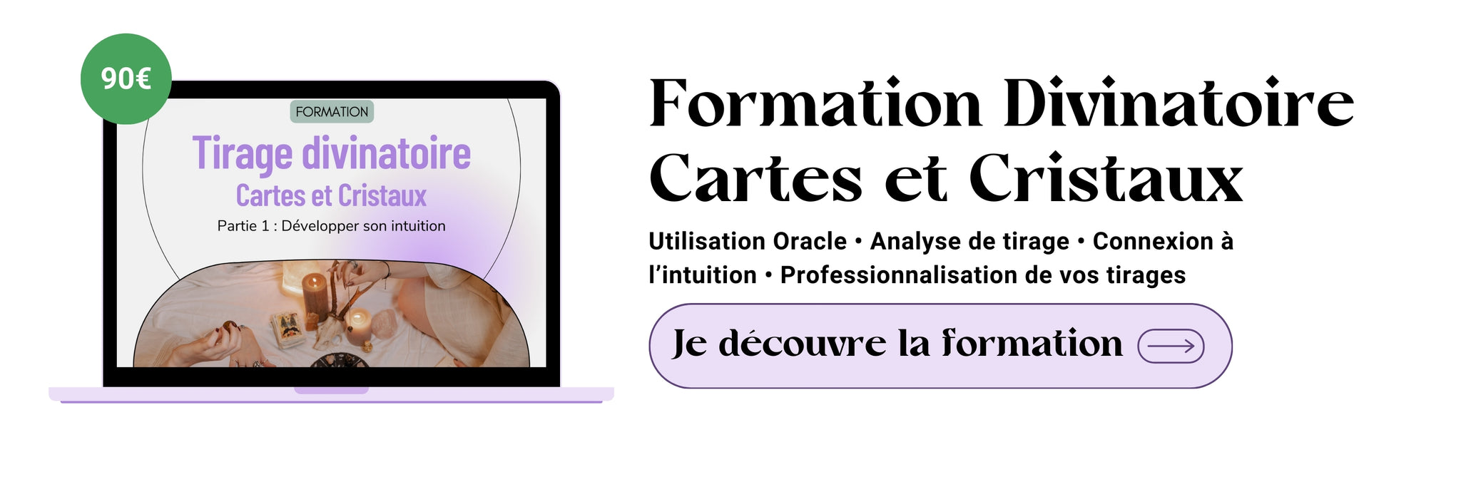 Formation Divinatoire Cartes et cristaux