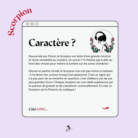 Le caractère du Scorpion