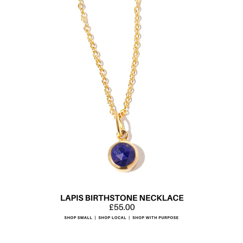 Lapis Birthstone Necklace