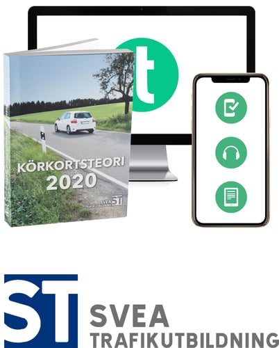 Körkortsteori 2020 : den senaste körkortsboken (bok + digitalt teoripaket med körkortsfrågor, övningar, ljudbok & ebok) Kun 1 På Lager