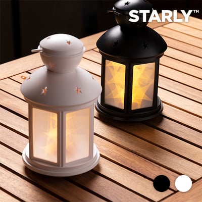 Starly LED Lanterne Sort Kun 1 På Lager