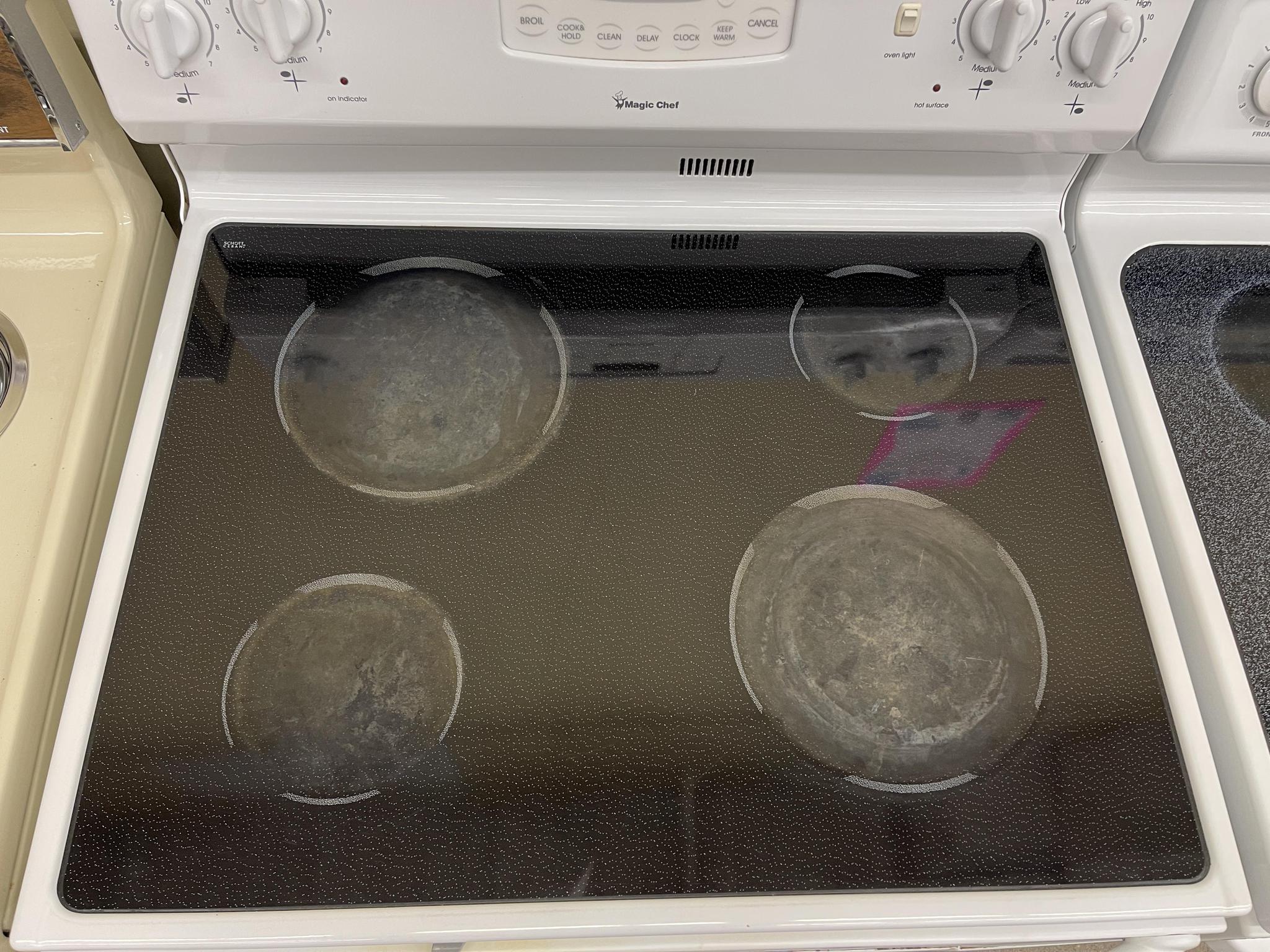 magic chef stove glass top replacement