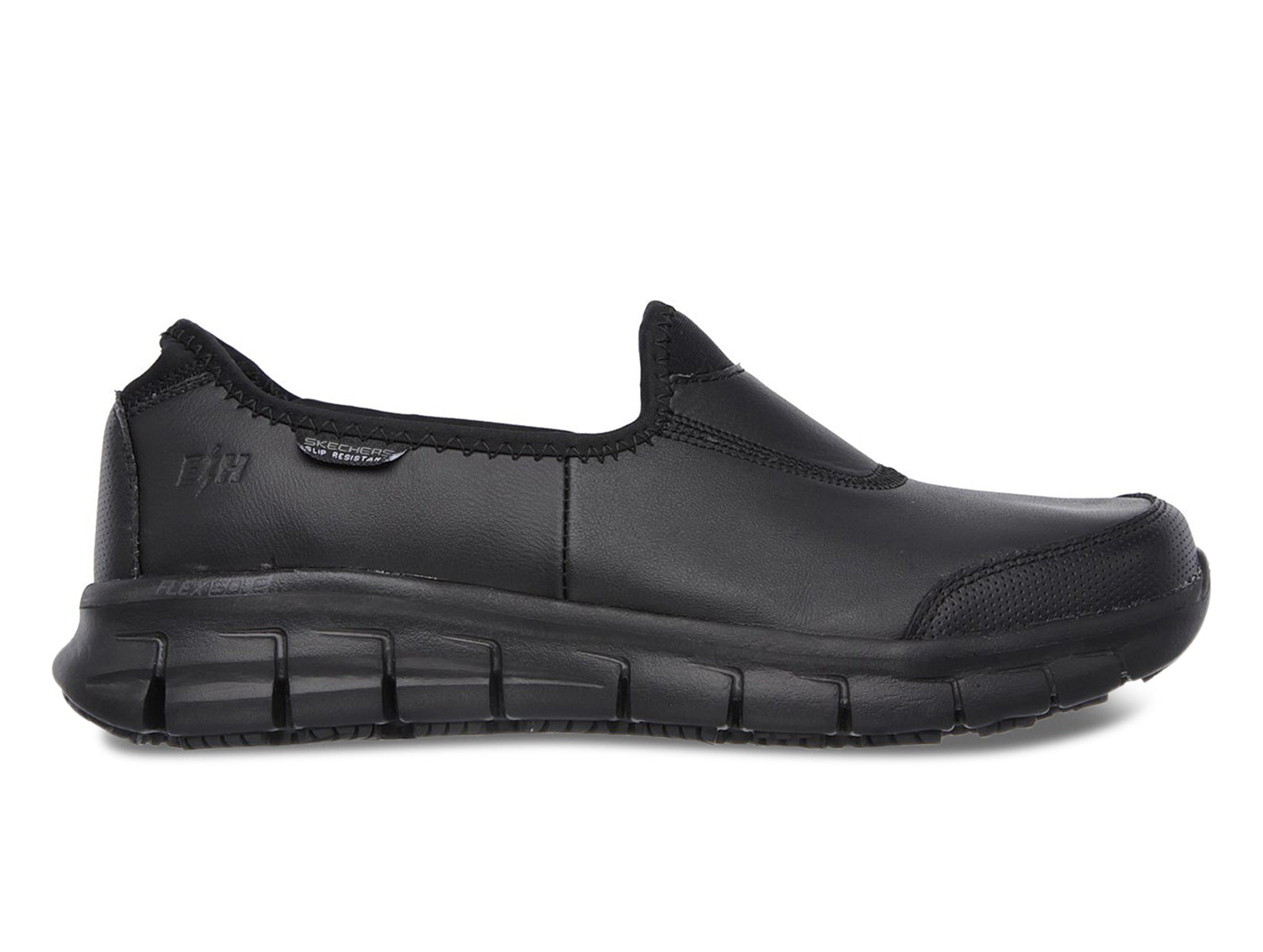 Skechers 76536 | Black | Ladies slip-on 