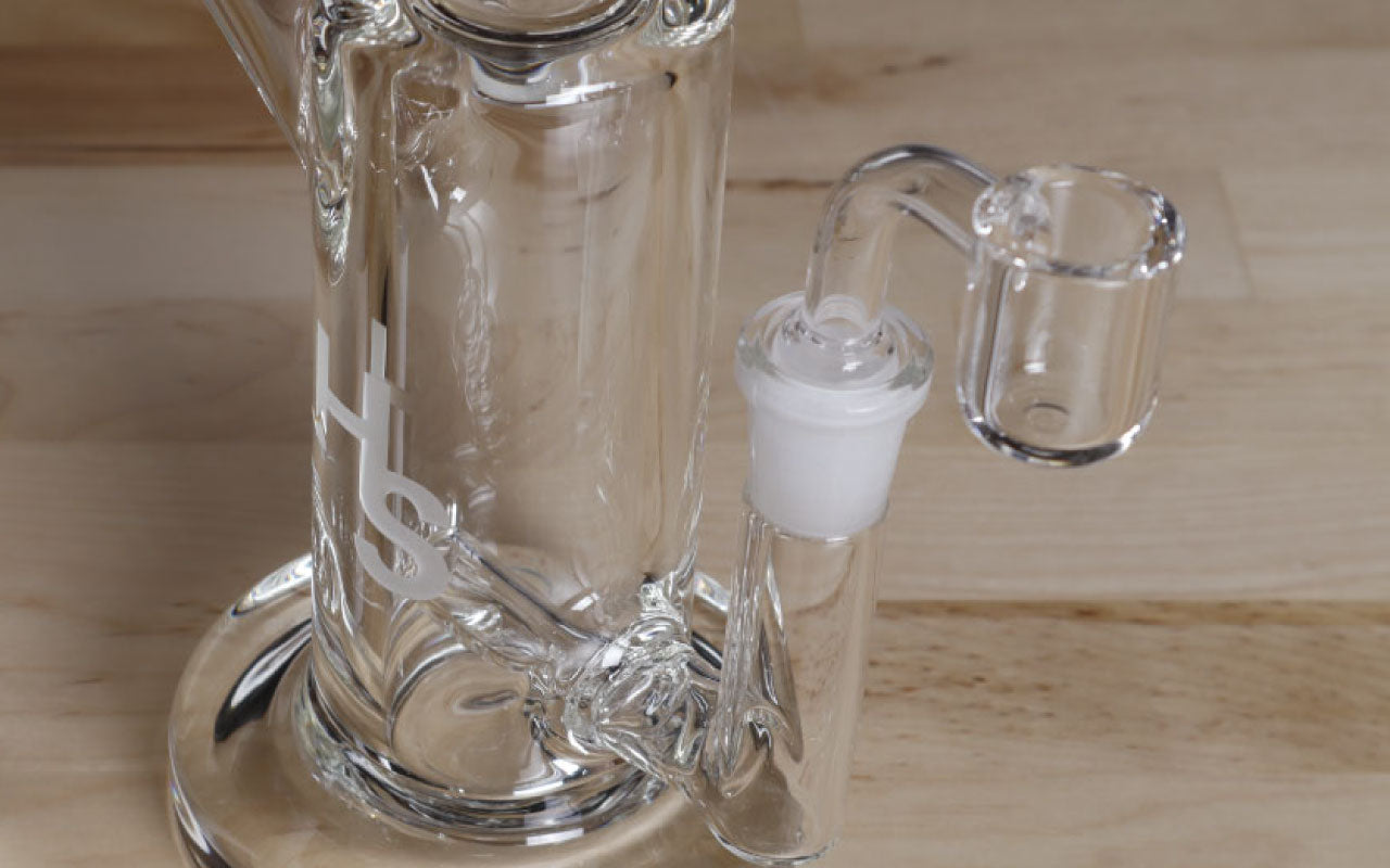 Image of a glass dab rig.