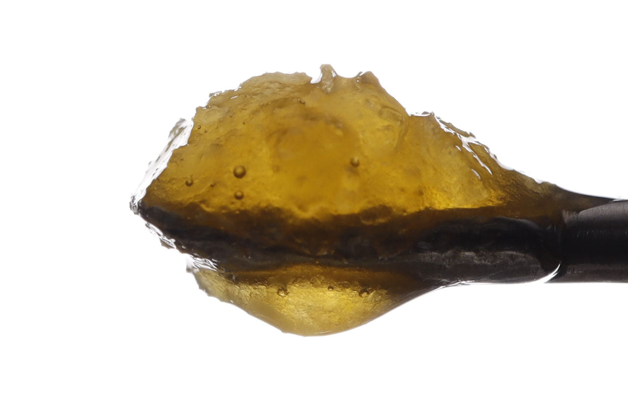 Image of Pineapple Kush Mixed Live Resin on a dab tool.