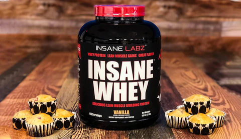 Insane Whey Mixed Berry Muffins