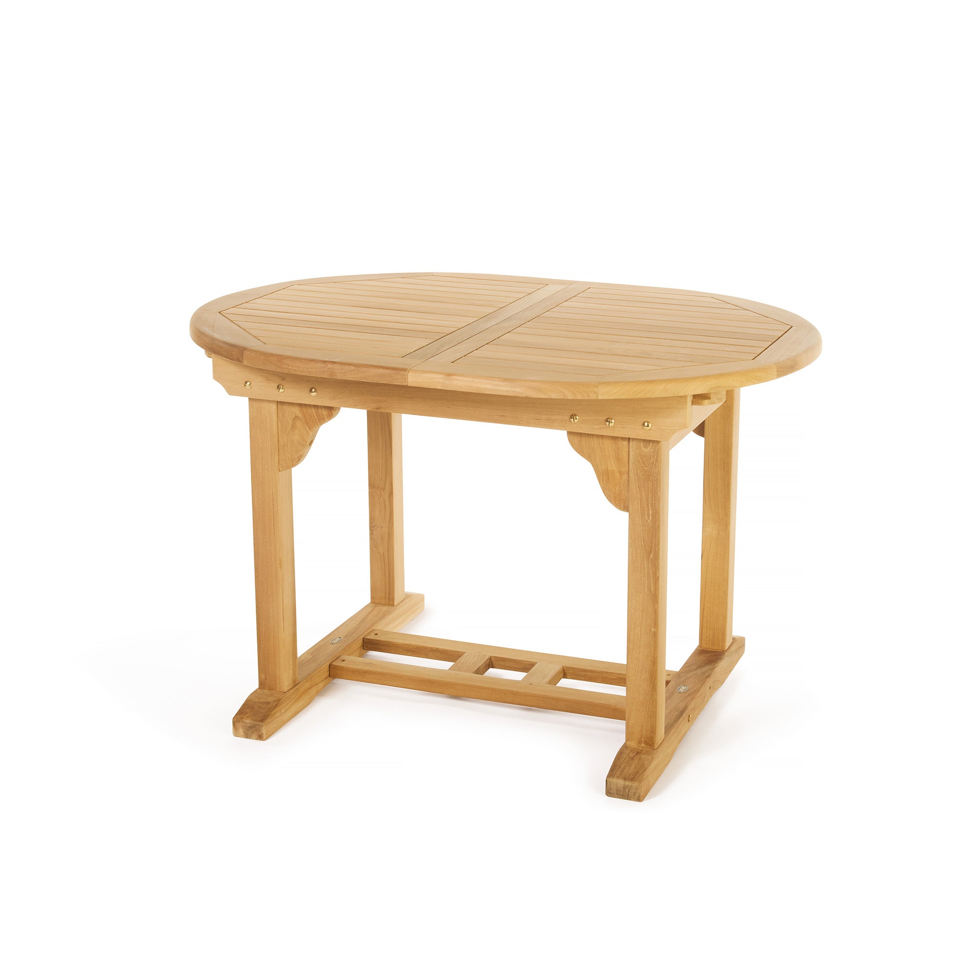 Table+à+extension+en+teck+ovale+Asia+120/180+cm+(48/71+po)