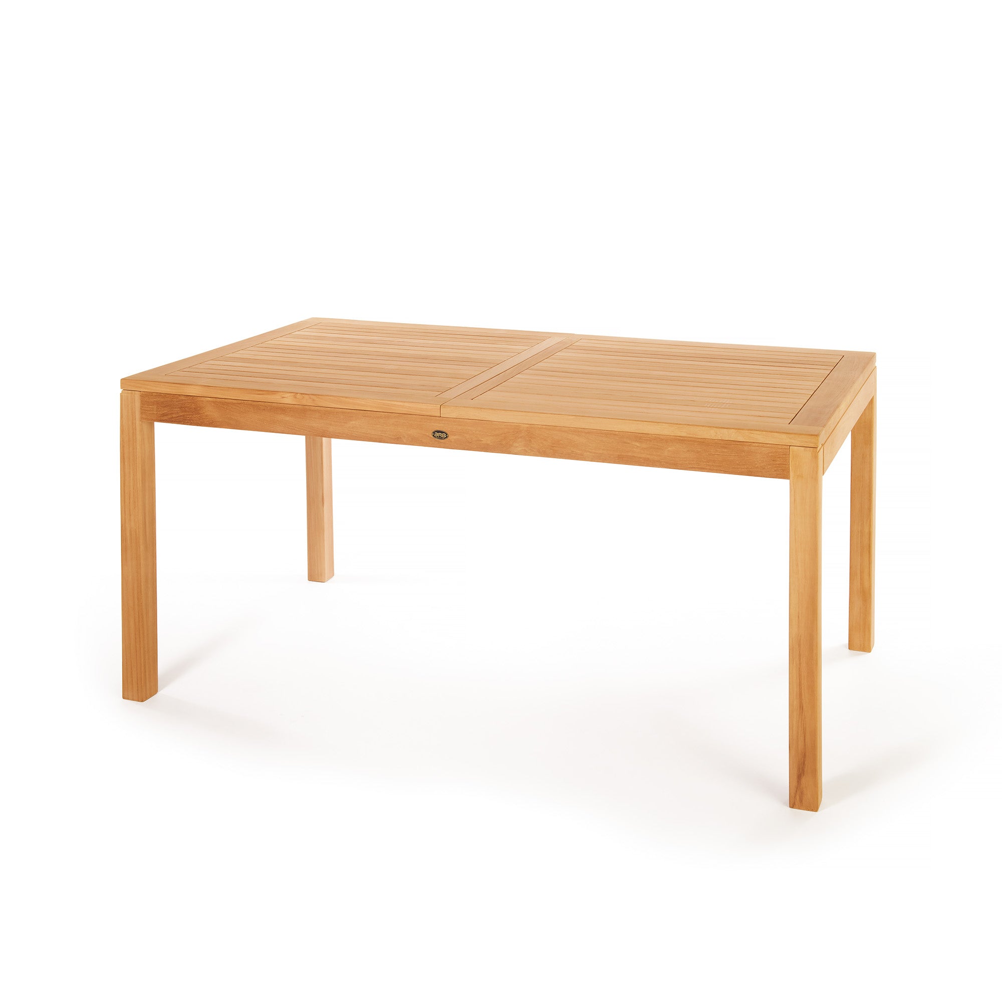 Table+en+teck++Foster+avec+extension+rectangulaire+165/215+x+90+cm+(65/52+x+36+po)