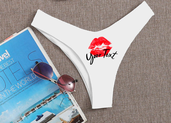 Personalized Gift Finger Twister Thong Panties Reversible With Your Words  Printed Customized Sexy Fun Funny Panty Thong Lingerie - AliExpress