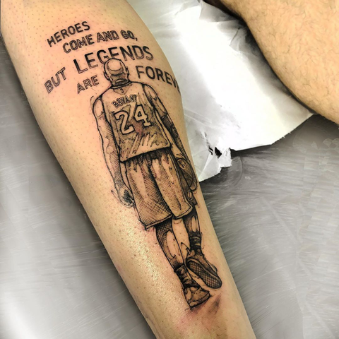 hi I come from Slovenia I just want to share my Kobe tattoo I fucking  loved him this is gonna suck so muchMamba forever and always    rlakers