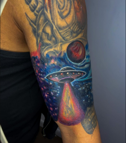 space tattoo design