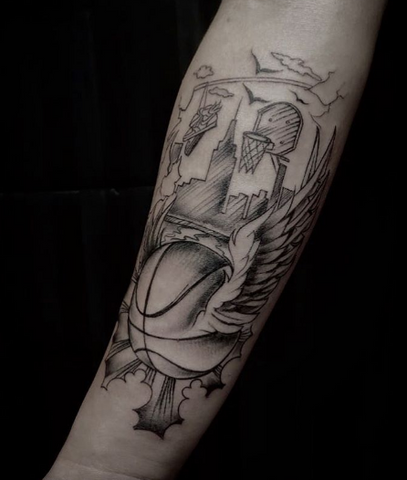 Someone loves basketball A hard  Rock N Willys Tattoo  Facebook