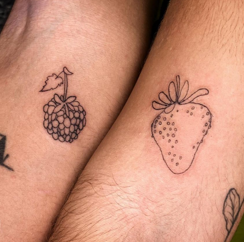 Sweet Strawberry Tattooed By alizetattoo  Tattoogridnet