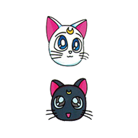 Sailor Moon Luna Tattoo Chibi sailor moon white mammal face png   PNGWing