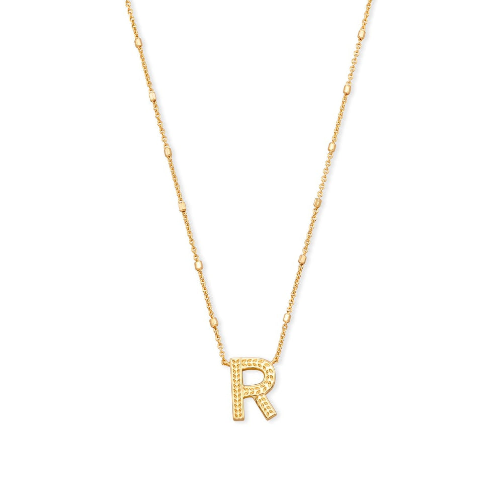 Kendra Scott Gold Letter R Initial Necklace