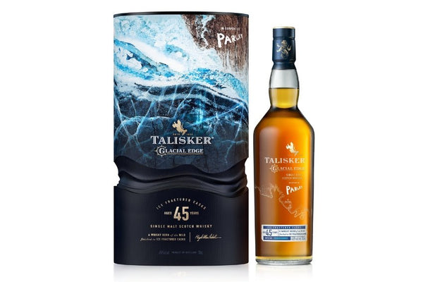 Talisker Glacial Edge 45 Year Old bottle and box