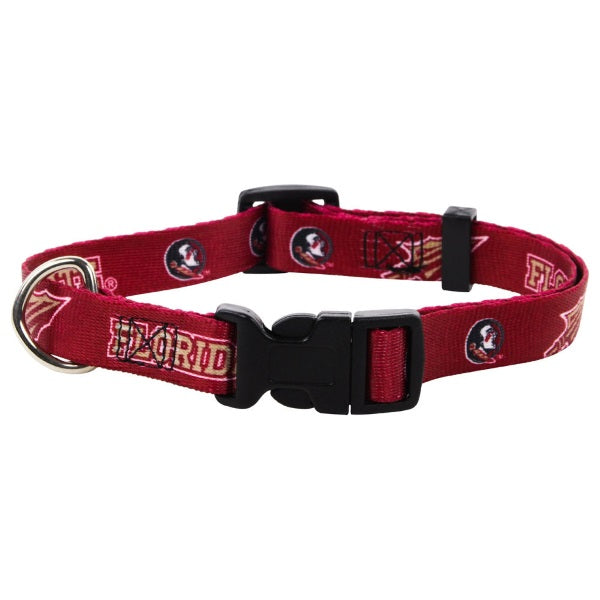 fsu leather dog collar