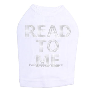 Read To Me (Therapy Dog) Rhinestone Tanks- Many Colors - Posh Puppy Boutique