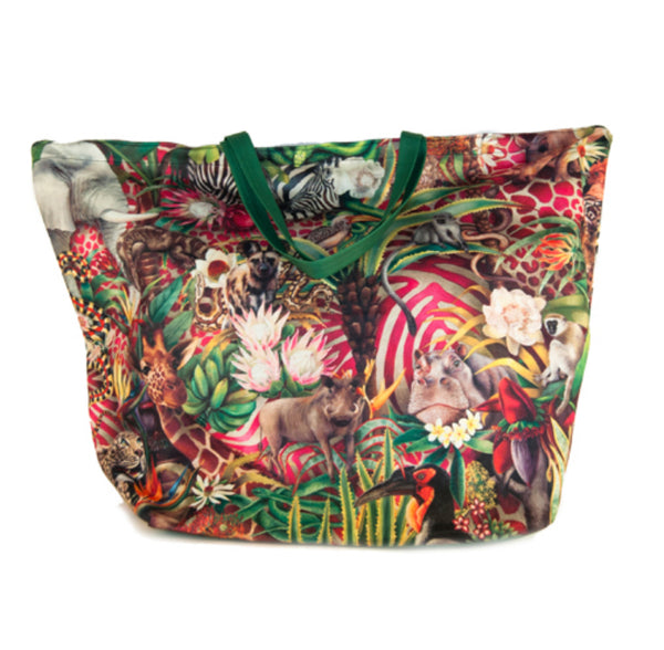 African Jungle Recycled Beach Bag XL – Ithemba Creations